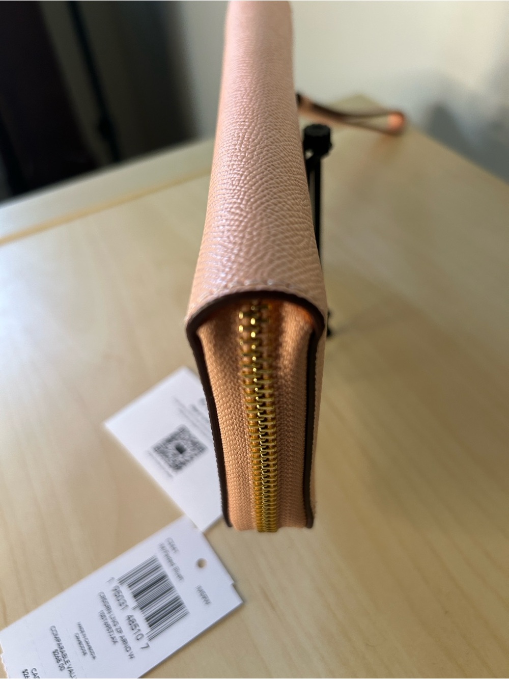 Coach Long Zip Around Wallet Blush NWT - Picture 5 of 7